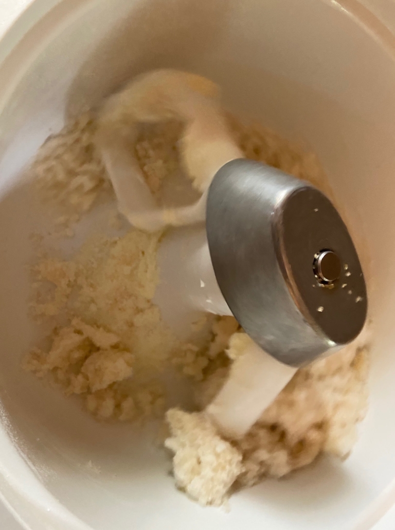 butter, sugar, baking powder, salt and vanilla beaten