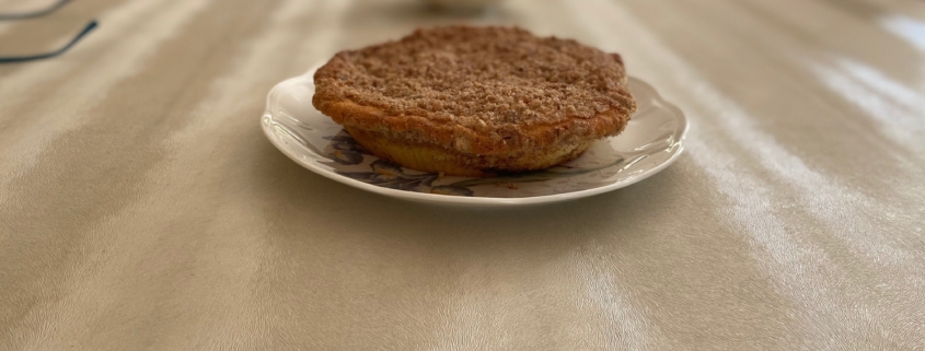 Sour cream streusel coffee cake