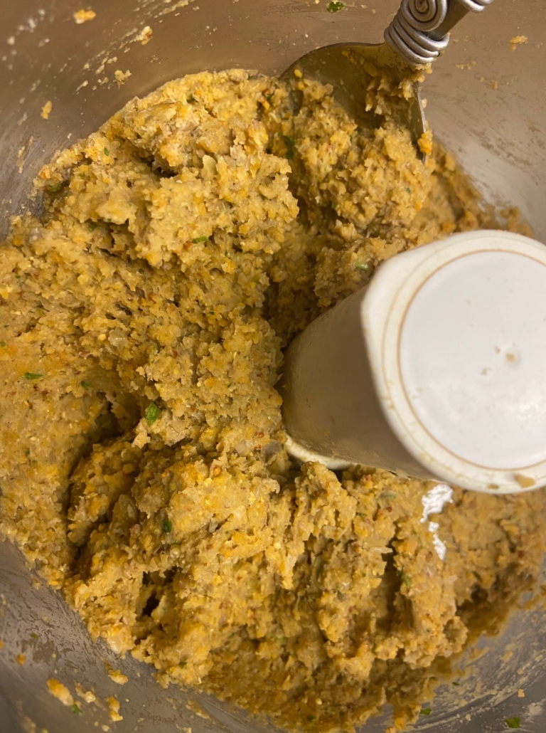 thick lentil mixture