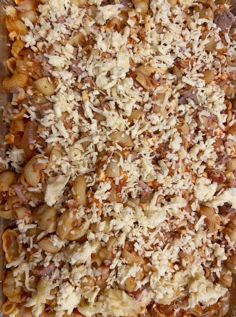 tuna casserole all mixed