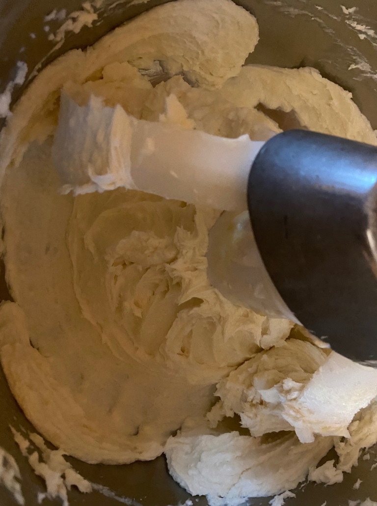 beating the butter/marg and sugar