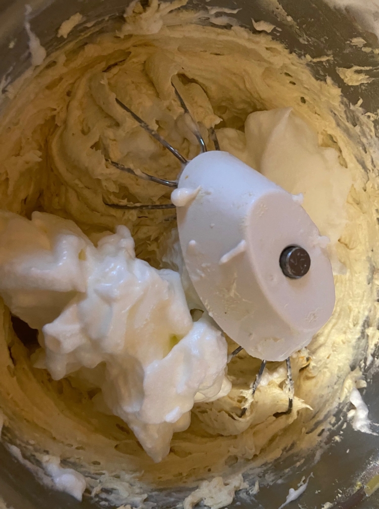 incorporating the egg whites