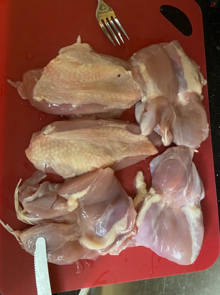 chicken breasts and pargiot