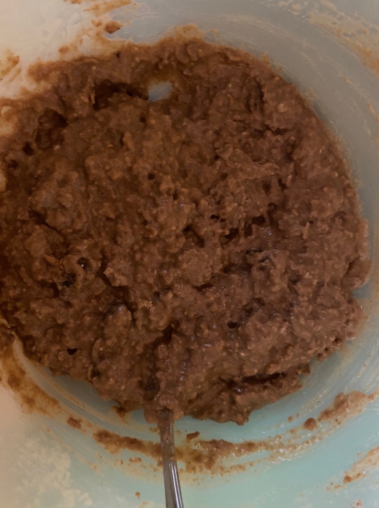 mushy final mixture, quite thick