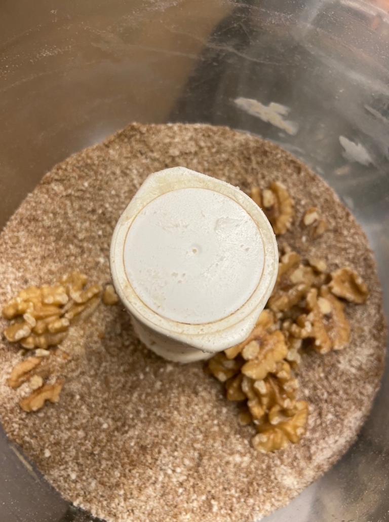 Adding walnuts to the mix