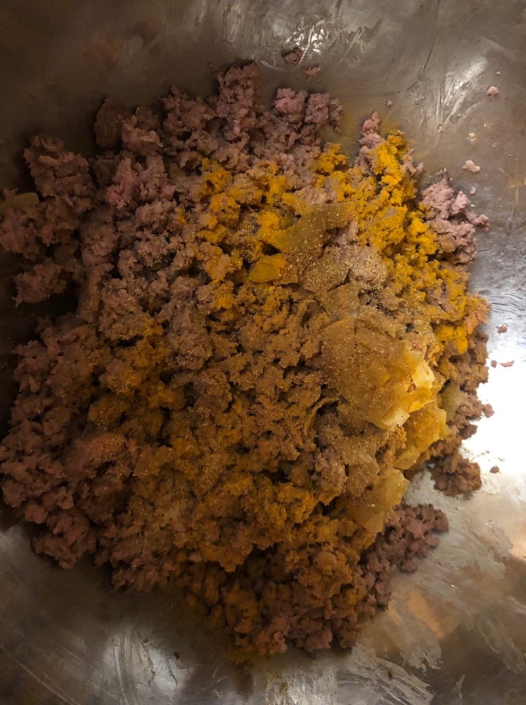 adding the spices