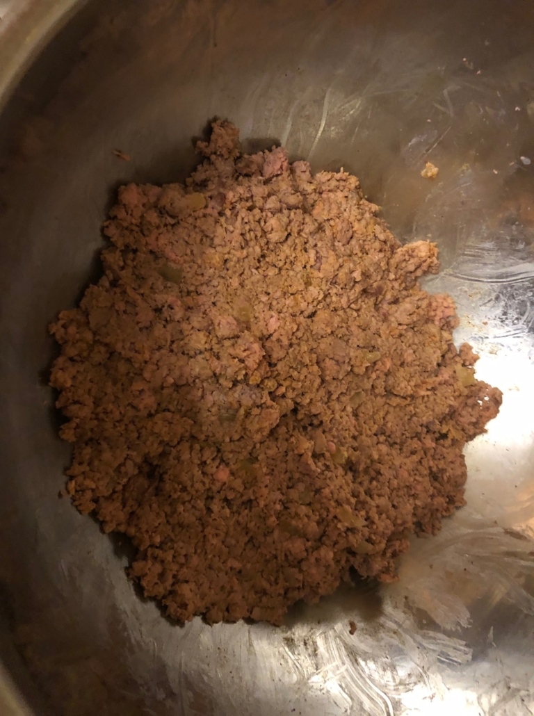 mixture sticking together