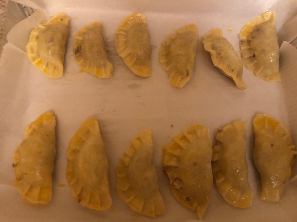 empanadas all in a row