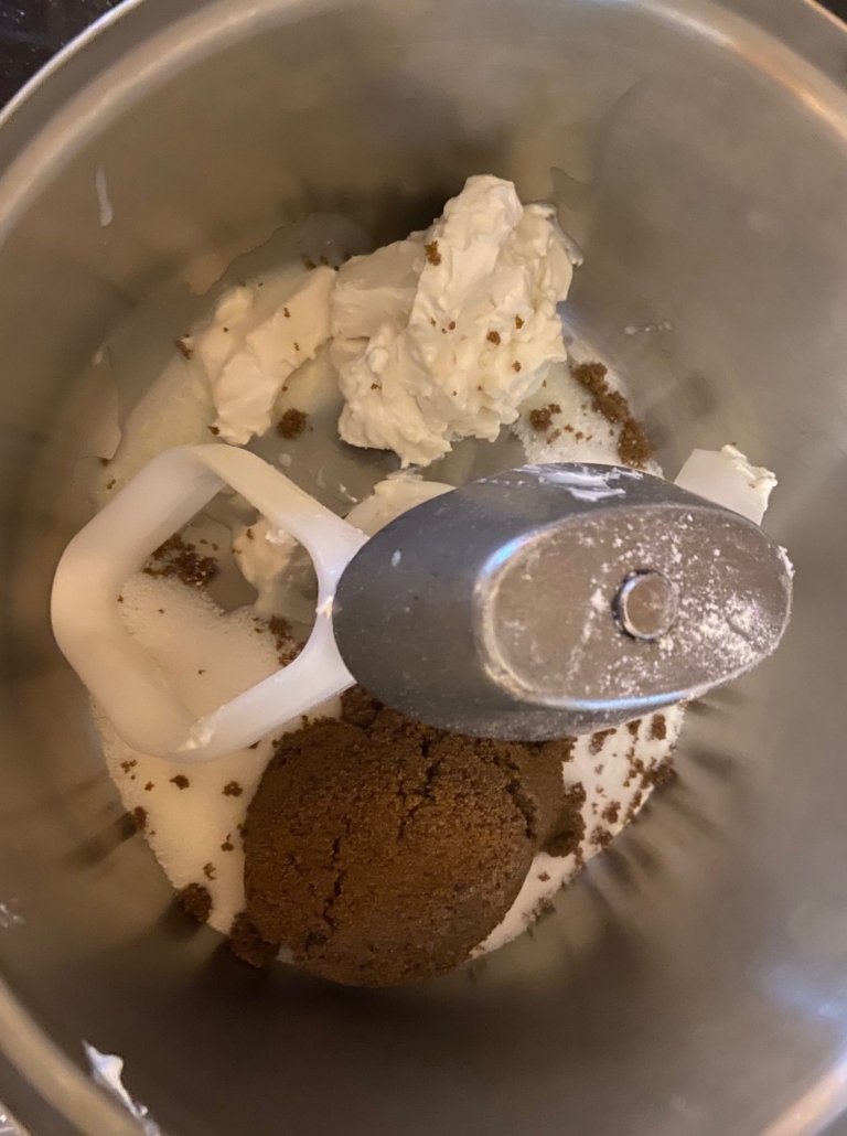 creaming butter and sugars