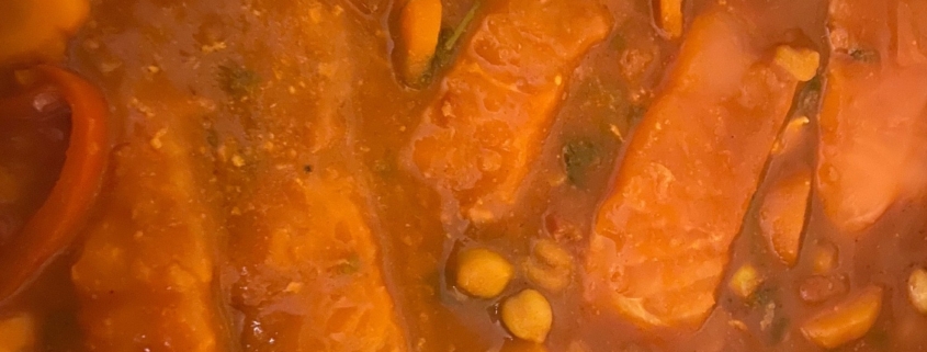 Moroccan Salmon with Chickpeas