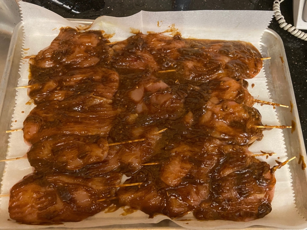 marinade on chicken breasts