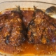 Stuffed eggplant with ground beef