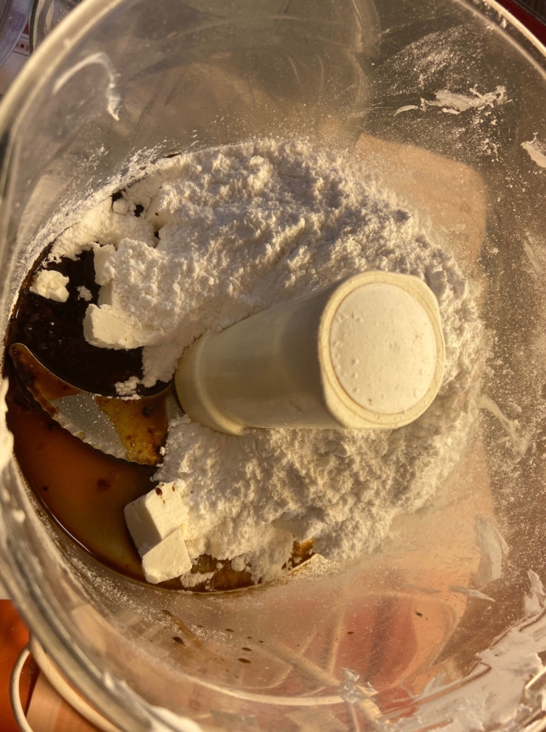 adding the powdered sugar