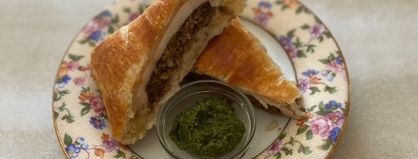 Chicken Wellington In Pesto Sauce