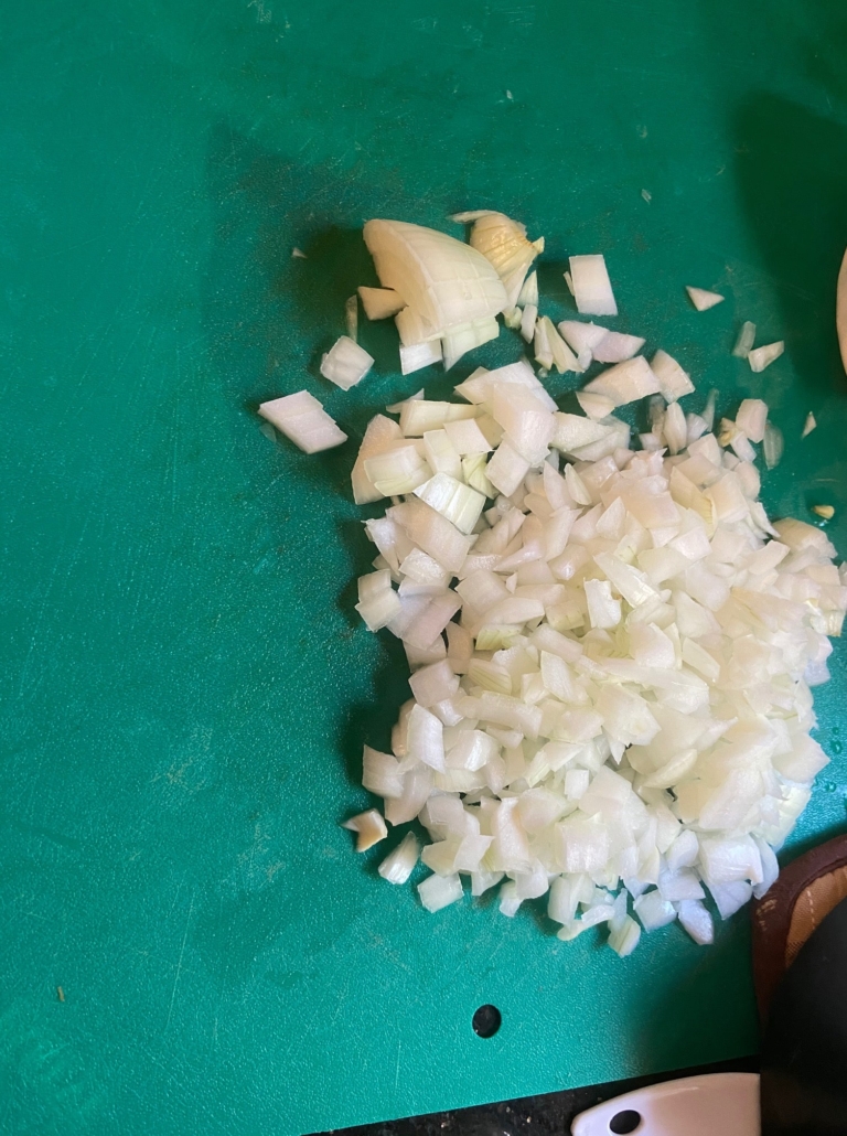 chopped onions