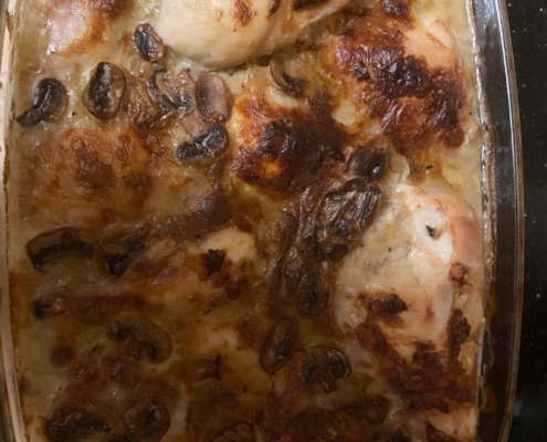 Chicken in Creamy Mushroom Sauce