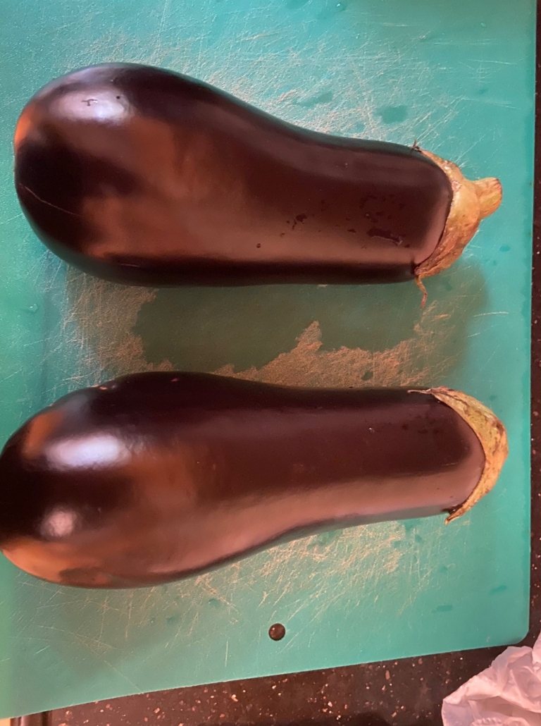 2 medium eggplants