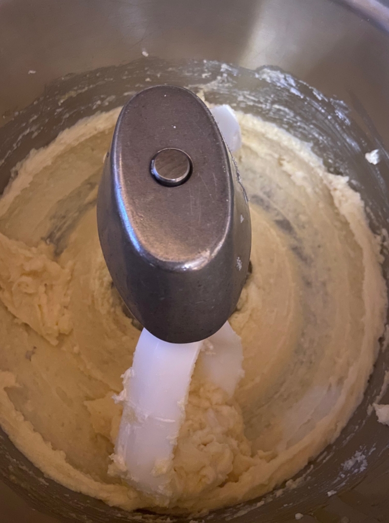 beating the sugar and butter smooth