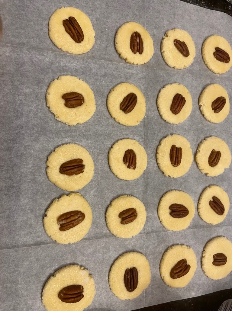 pecans in the middle