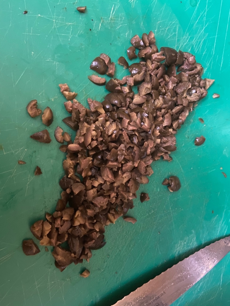 chopped black olives