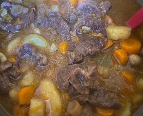 Thick and rich beer beef stew