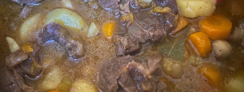 Thick and rich beer beef stew