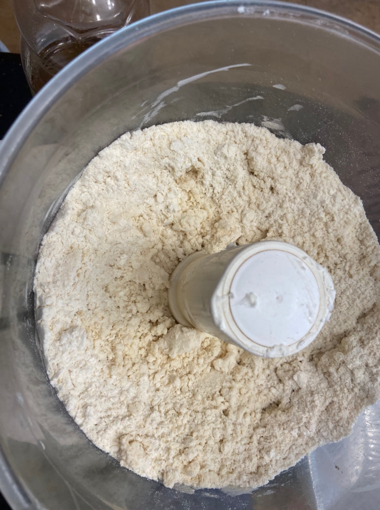 pulsing flour mix and marg