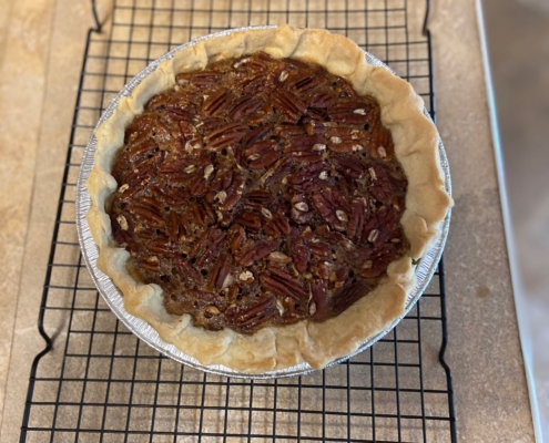 Sweet and Spicy Maple Pecan Pie
