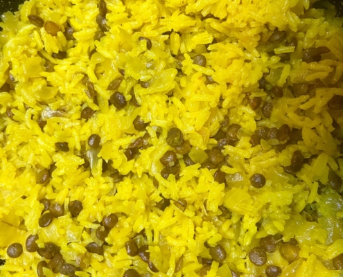 Majeddrah, Rice and Lentils