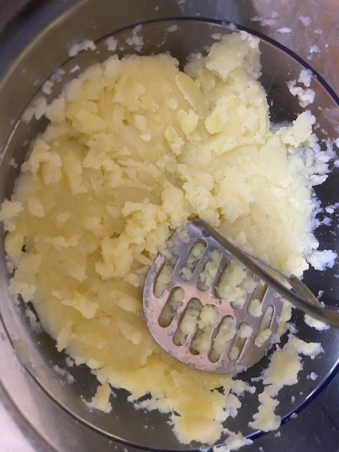 Mashing those suckers