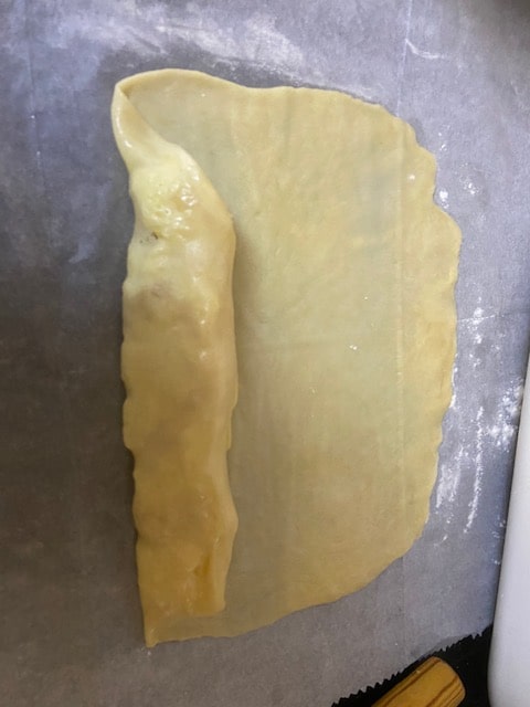 rolling the dough