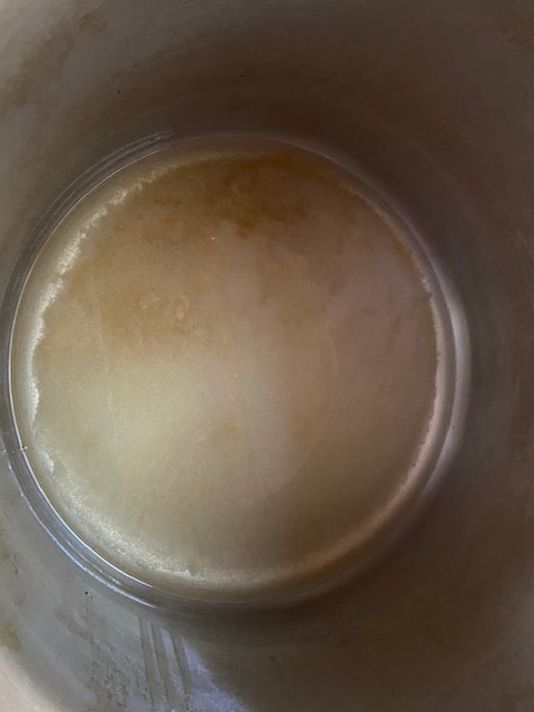 hint of brown in the upper corner