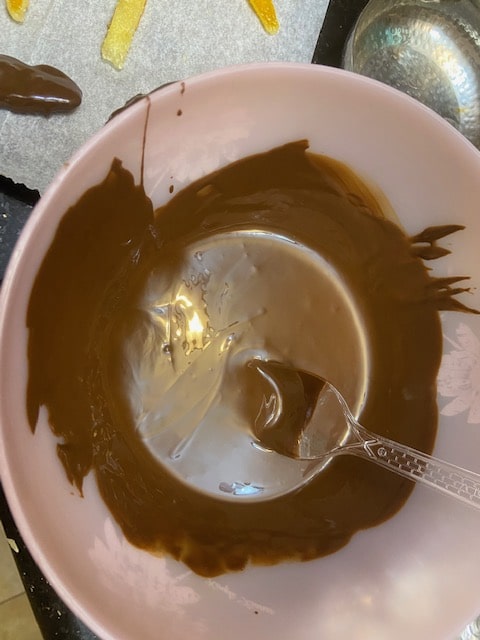 microwave melt the chocolate