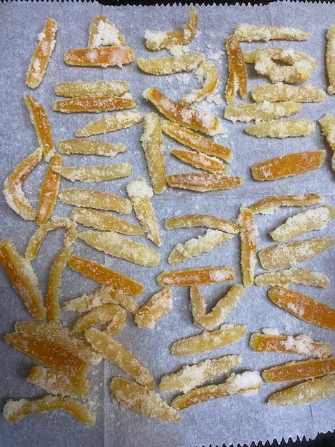 drying the peels