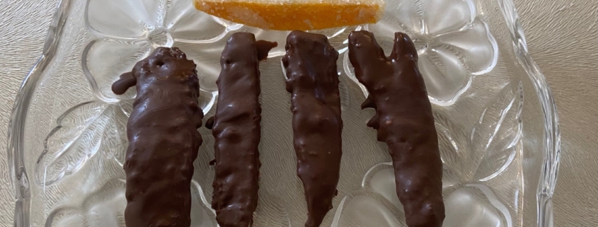 chocolate dipped candied orange peel