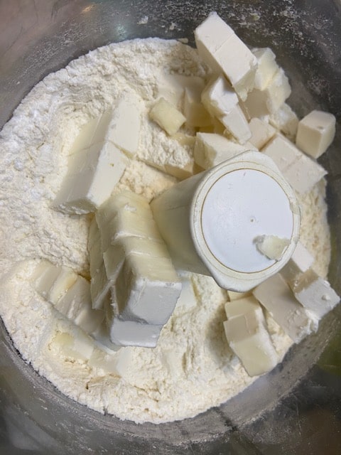 butter/flour/powdered sugar