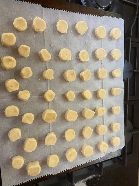 placing on the sheets