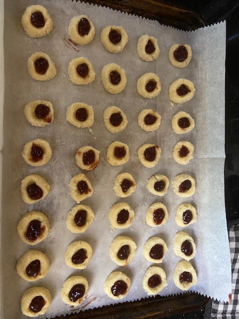 jam thumbprint cookies