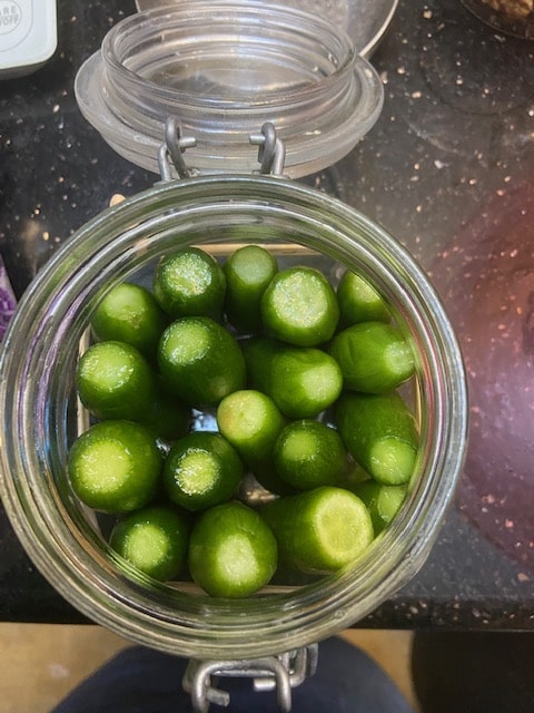 cukes in the jar