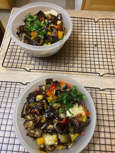 This is how much 4 eggplants make