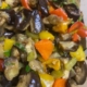 red pepper and eggplant salad