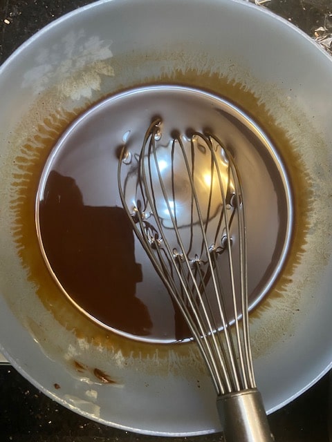smooth and glossy melted chocolate and marg