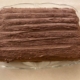 Chocolate cream topped chocolate chiffon cake