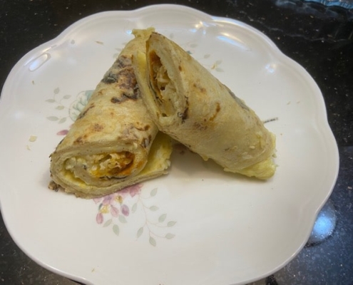 French Toasted Tortilla Wrap