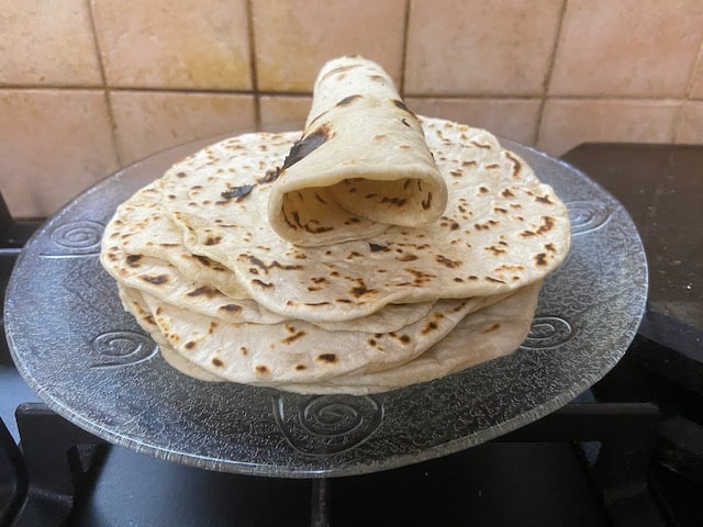 soft pliable tortillas in a stack