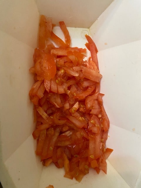 finely chopped tomato