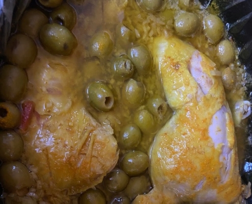 Chicken in Lemon and Olives