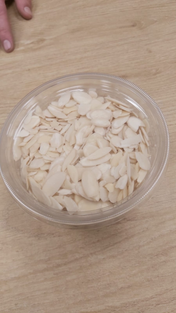 blanched, sliced almonds