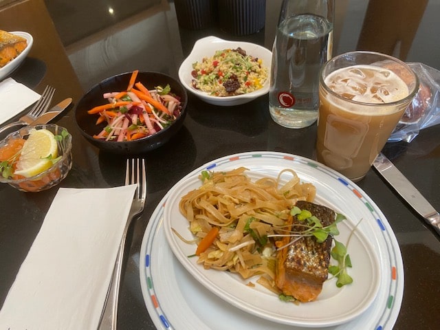 snacks in the lounge