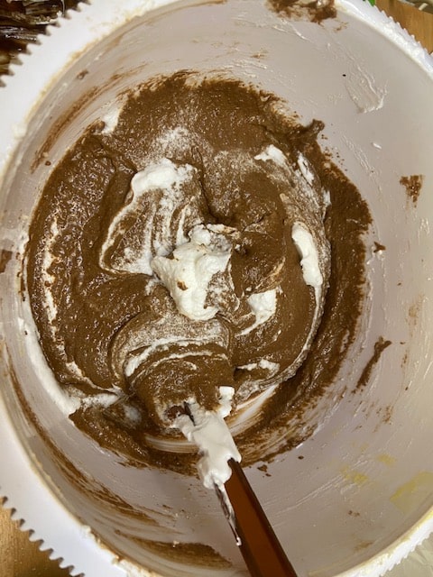 incorporating the egg whites